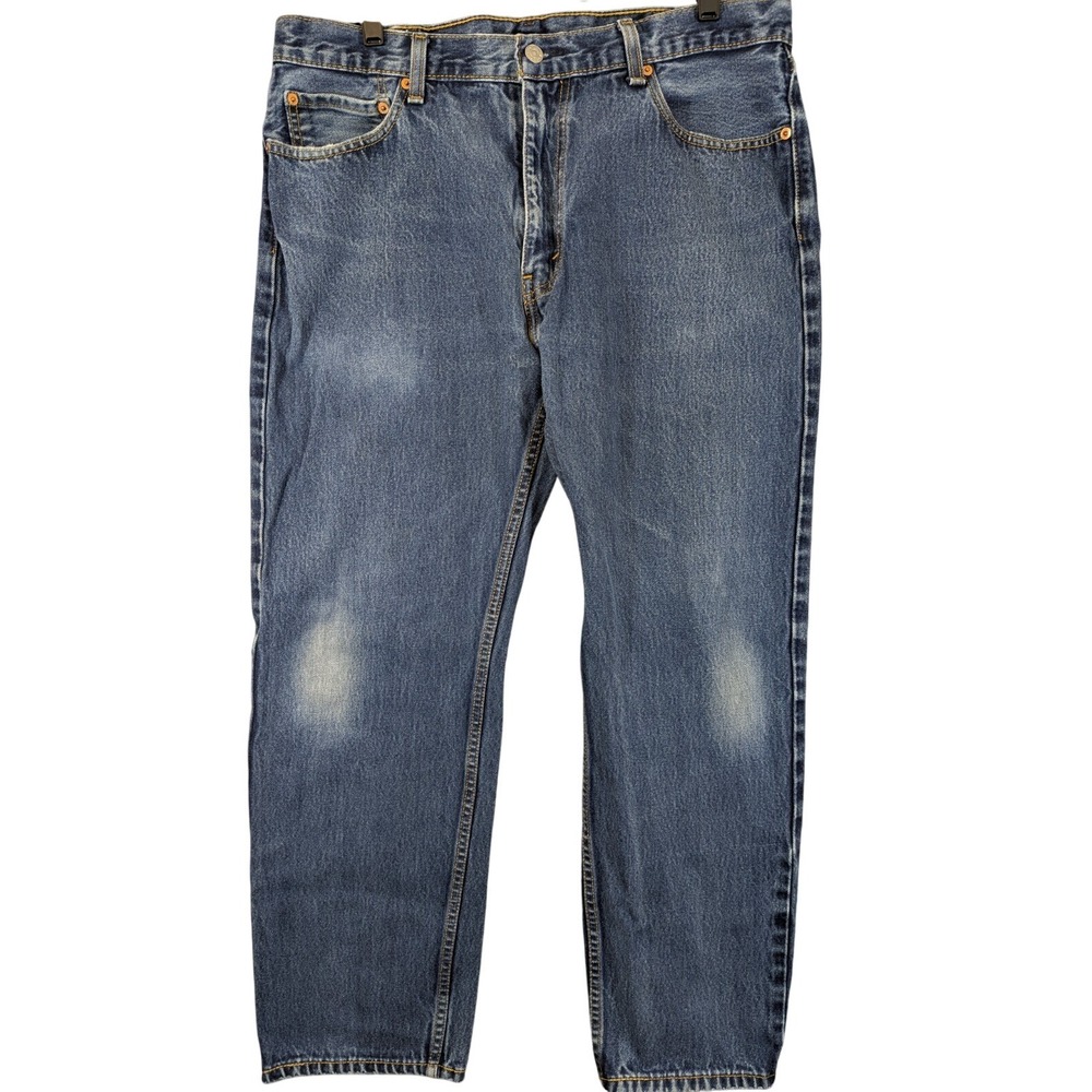 Levi's 505 Jeans Men's Size 36X28‎ (Tag 38x30) Blue Regular Fit Straight Leg